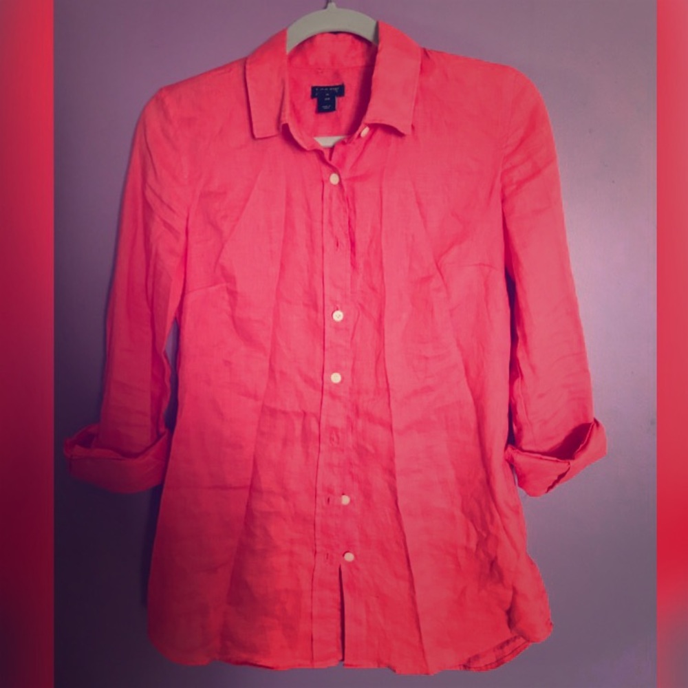 J Crew button down linen shirt